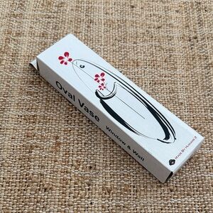 New Oval Clear Wall and Window Vase